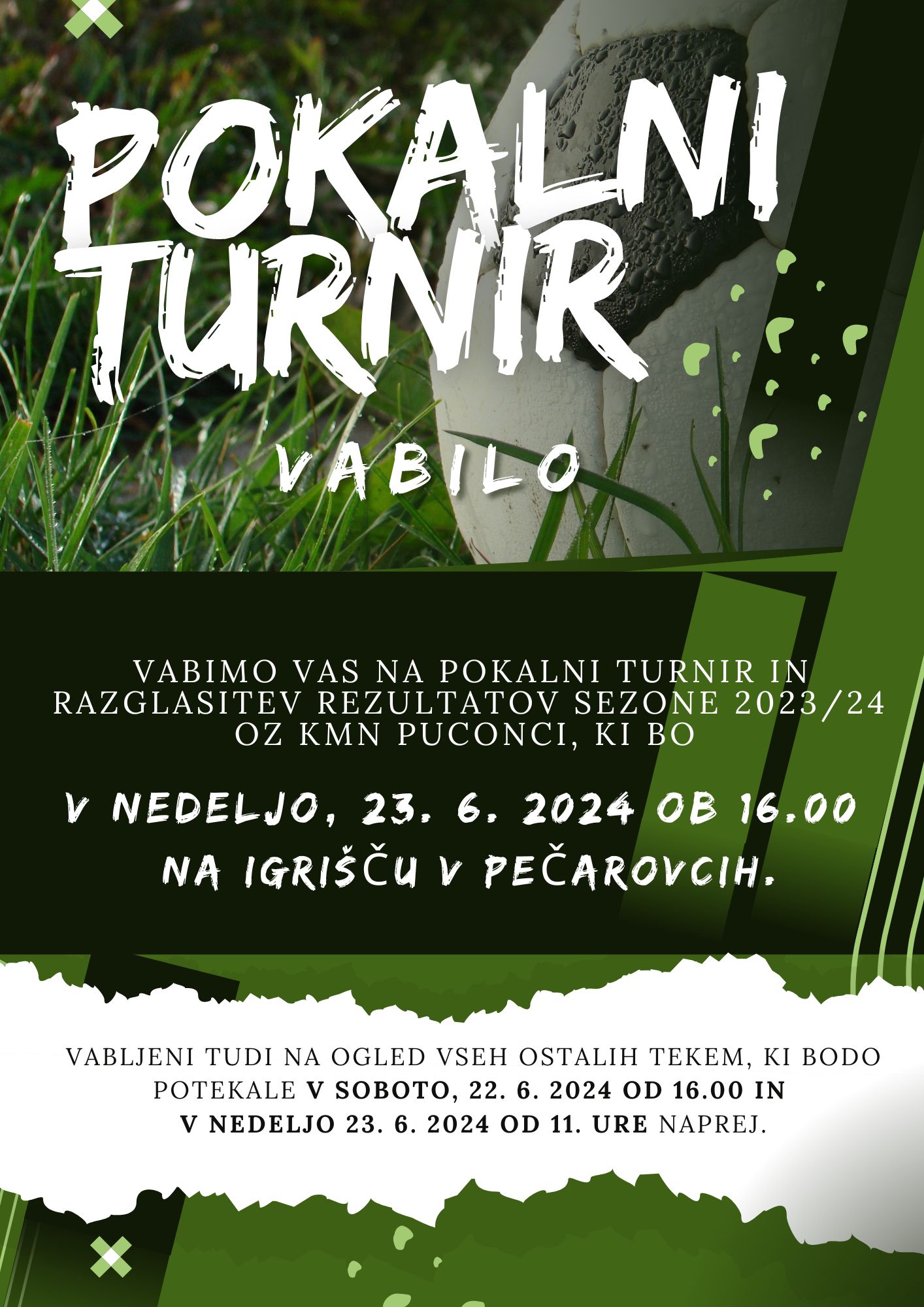 POKALNI TURNIR , vabilo